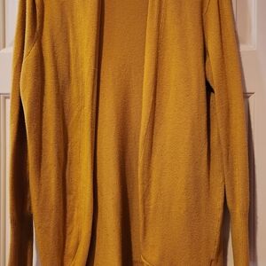 Mustard Yellow Open Cardigan